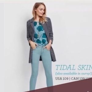 CAbi mint Tidal skinny jeans